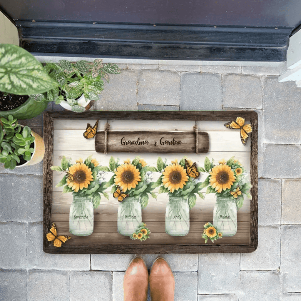 Grandma's Garden - Personalized Mat 707083 - D - DiyGiftly