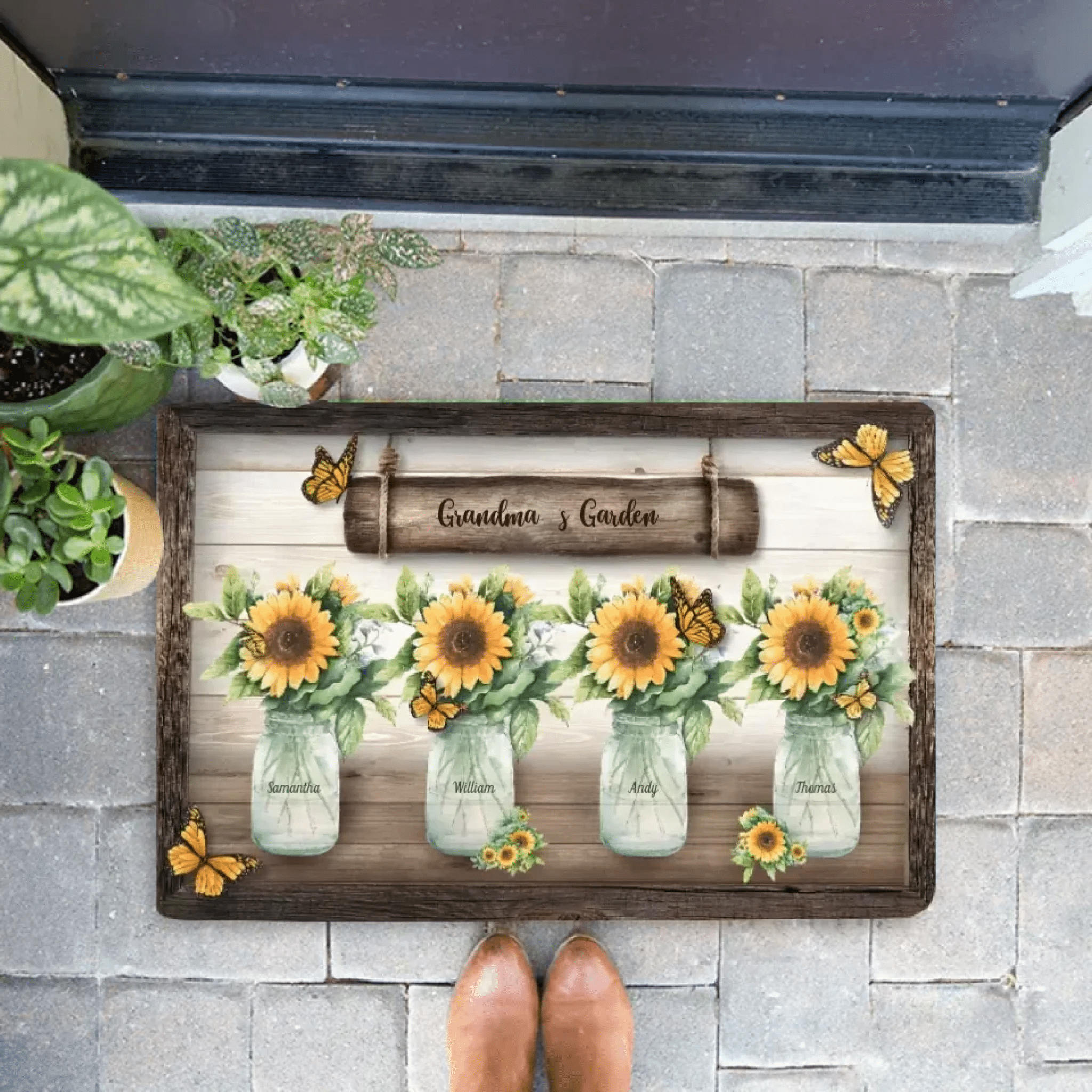 Grandma's Garden - Personalized Mat 707083 - D - DiyGiftly