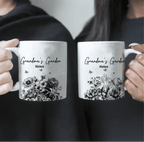 Grandmas garden toile coffee mug gift for grandparents