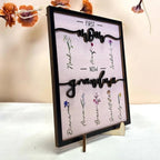 Grandma's Heart - Custom Family Tree Wood Sign with Stand, for Mom, Grandma & Great Grandma - A Tribute to Her Love 681100 - DiyGiftly