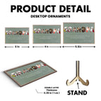 Grandpa Custom Photo - Customizable Navy Vintage Background Custom Wooden Plaquet 733450 - DiyGiftly