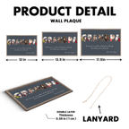 Grandpa Custom Photo - Customizable Navy Vintage Background Custom Wooden Plaquet 733450 - DiyGiftly