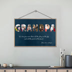 Grandpa Custom Photo - Customizable Navy Vintage Background Custom Wooden Plaquet 733450 - DiyGiftly