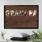personalized canvas grandpa custom photo keepsake fathers day gift for grandpa