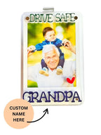 Grandpa Photo Frame, Custom Car Visor Clip, Fathers Day Gifts, Drive Safe Daddy Visor Clip, Safe Driving Gift, Sun Visor Clip, Gift for Papa 73110784 - DiyGiftly