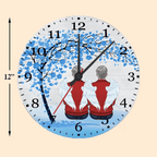 Grandparents & Grandkids Forever Linked Together - Family Personalized Custom Horizontal Clock - Gift For Family Members 743118 - DiyGiftly