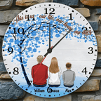Grandparents & Grandkids Forever Linked Together - Family Personalized Custom Horizontal Clock - Gift For Family Members 743118 - DiyGiftly