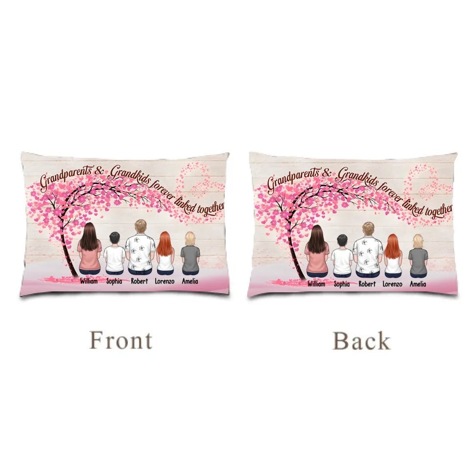 Grandparents & Grandkids Forever Linked Together - Gift For Family Members 714324 - DiyGiftly