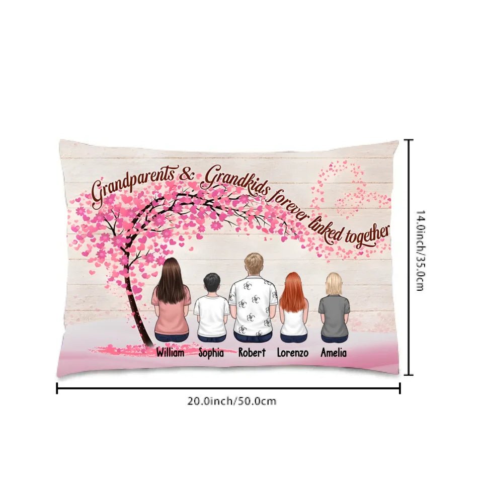 Grandparents & Grandkids Forever Linked Together - Gift For Family Members 714324 - DiyGiftly