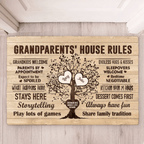 Grandparents House Rules - Personalized Doormat - Birthday & Christmas Gift For Grandma Grandpa 715186 - D - DiyGiftly