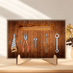 Grandpa's Little Helpers - Personalized Custom Wooden Plaque - Father's Day Gift For Grandpa, Dad 732537 - DiyGiftly