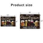 Group Therapy Practiced Here - Personalized Beer Rectangle Metal Sign 736313 - 736315 - DiyGiftly