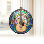Guitar Sun Catcher - Personalized Window Hanging Suncatcher 754251 - DiyGiftly