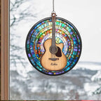 Guitar Sun Catcher - Personalized Window Hanging Suncatcher 754251 - DiyGiftly