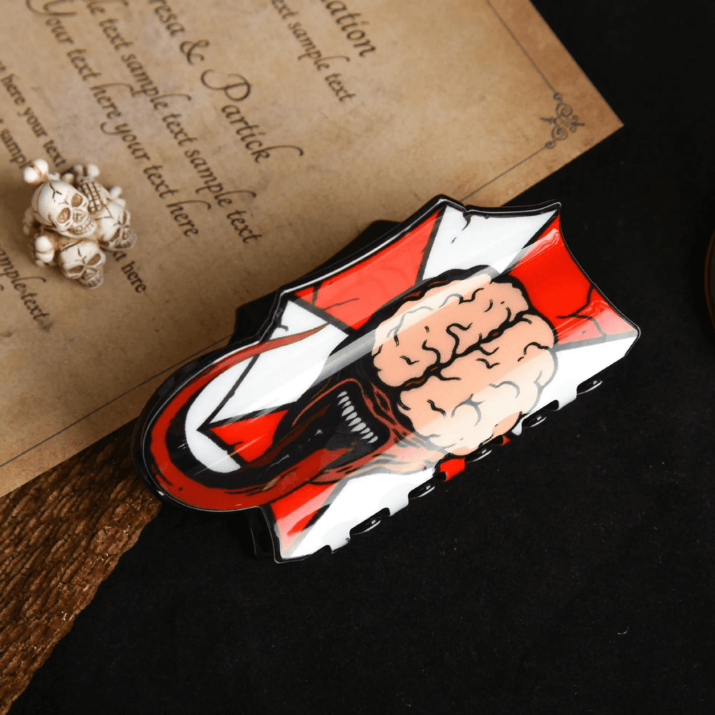 Halloween Clown Ghost Face Hair Clip Back Of The Head Hair Clip Shark Hair Clip Headdress Hairpin Ladies Halloween Gift - DiyGiftly