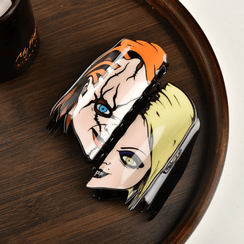 Halloween Clown Ghost Face Hair Clip Back Of The Head Hair Clip Shark Hair Clip Headdress Hairpin Ladies Halloween Gift - DiyGiftly