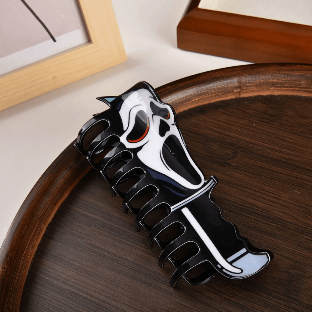 Halloween Clown Ghost Face Hair Clip Back Of The Head Hair Clip Shark Hair Clip Headdress Hairpin Ladies Halloween Gift - DiyGiftly