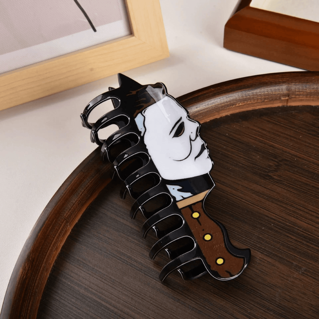 Halloween Clown Ghost Face Hair Clip Back Of The Head Hair Clip Shark Hair Clip Headdress Hairpin Ladies Halloween Gift - DiyGiftly