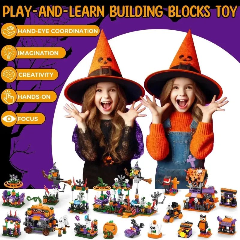 Halloween Theme Brick Figures – Creative Building Blocks Gift for Kids - DiyGiftly