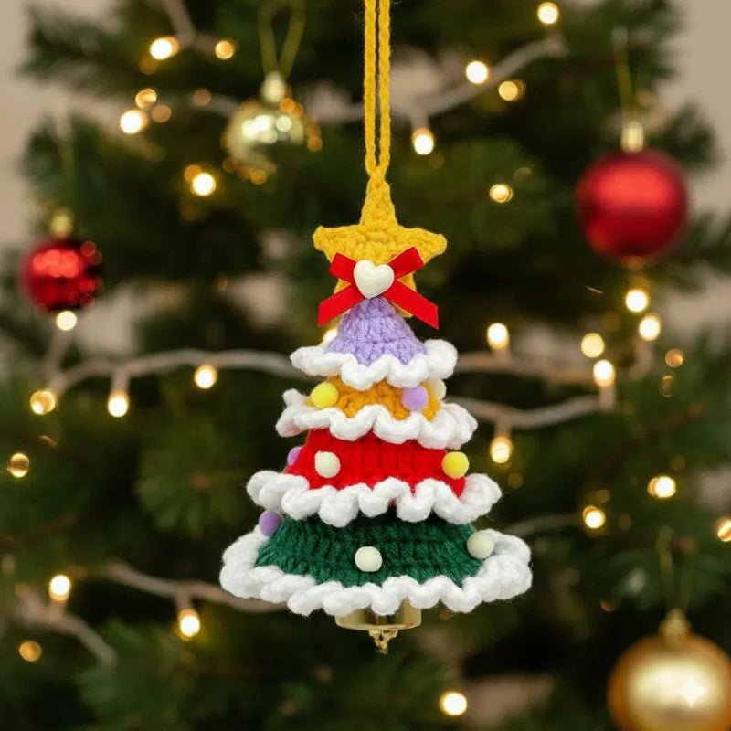 Hand - Knitted Christmas Tree Ornaments Home Decor Christmas Decorations Gift - DiyGiftly