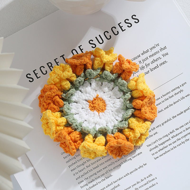 Handmade Crochet Lily of the Valley Coaster Set with Transformable Floral Design Eco - Friendly Home Decor Unique Gift for Mom - DiyGiftly