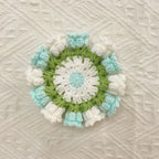 handmade crochet coaster set as a new home gift