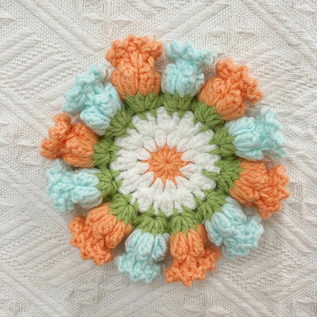 handmade crochet coaster set keepsake as a housewarming gift