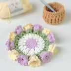 blooming garden coaster set for coffee table decor