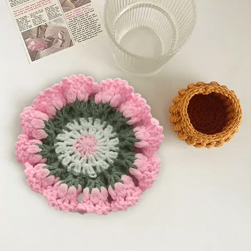 coaster set handmade crochet keepsake as a housewarming gift
