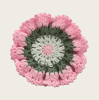 blooming garden coaster set handmade crochet as a housewarming gift