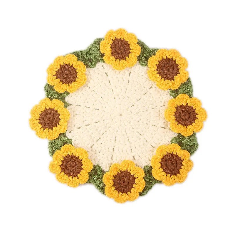 handmade crochet coaster as a new home gift