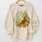 Happiness Starts With A Wet Nose And Ends With A Tail - Dog & Cat Personalized Custom Unisex Sweatshirt With Design On Sleeve - Gift For Pet Owners, Pet Lovers 686965 - DiyGiftly