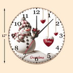 custom name wooden wall clock keepsake as a christmas gift