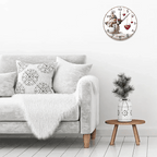 grandma love custom name wooden wall clock as a new home gift