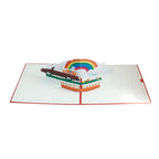 Happy Easter Rainbow Bunny & Eggs 3D Pop - Up Greeting Card – Cheerful Easter Gift - DiyGiftly