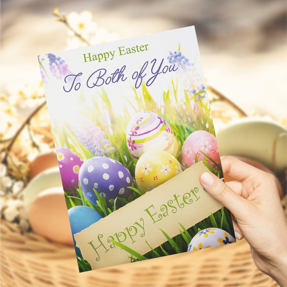 Happy Easter to Both of You – Thoughtful Easter Greeting Card Gift Card - DiyGiftly