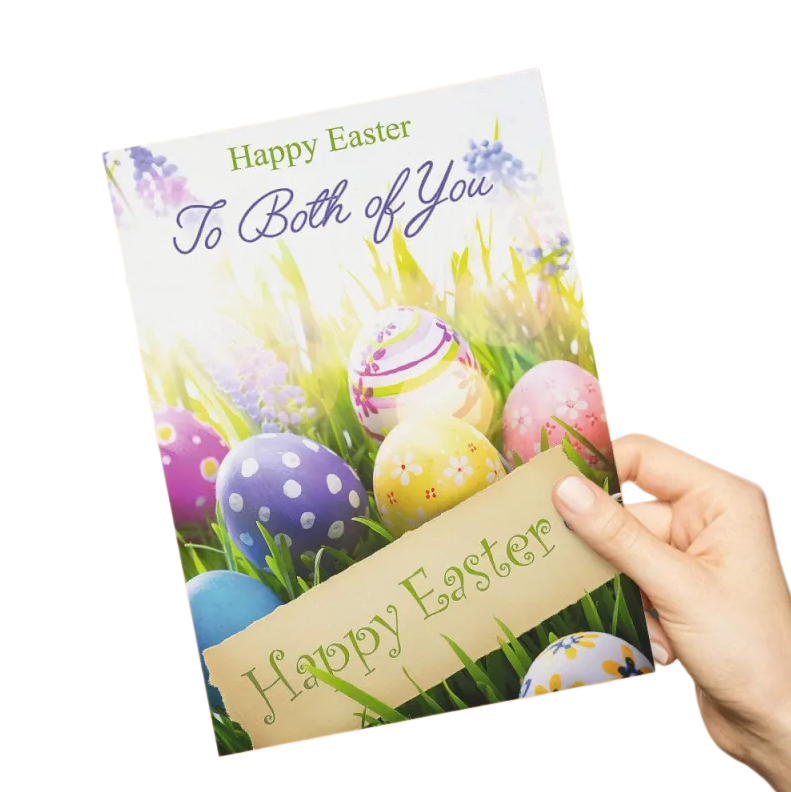 Happy Easter to Both of You – Thoughtful Easter Greeting Card Gift Card - DiyGiftly