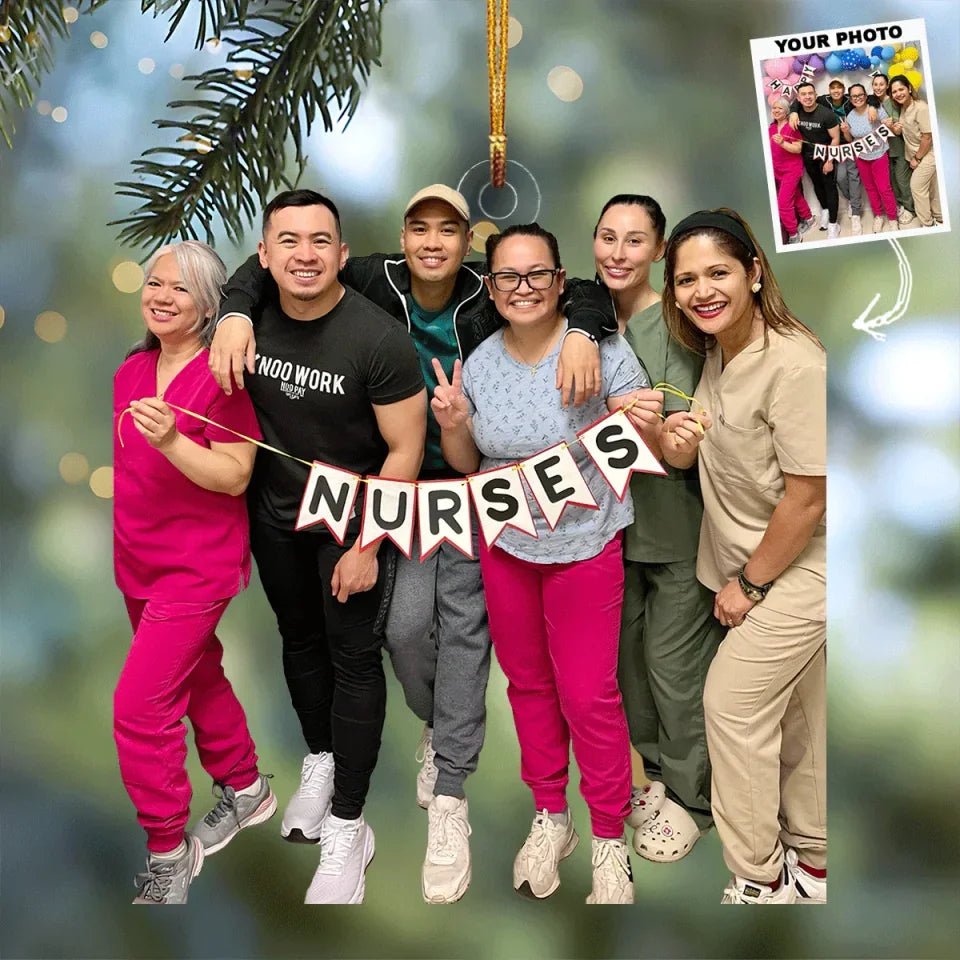 Heart Of Health - Personalized Photo Mica Ornament - Gift For Nurse 731716 - DiyGiftly