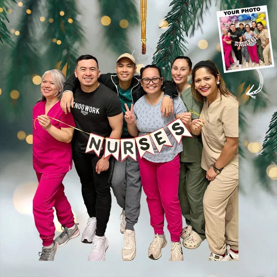 Heart Of Health - Personalized Photo Mica Ornament - Gift For Nurse 731716 - DiyGiftly