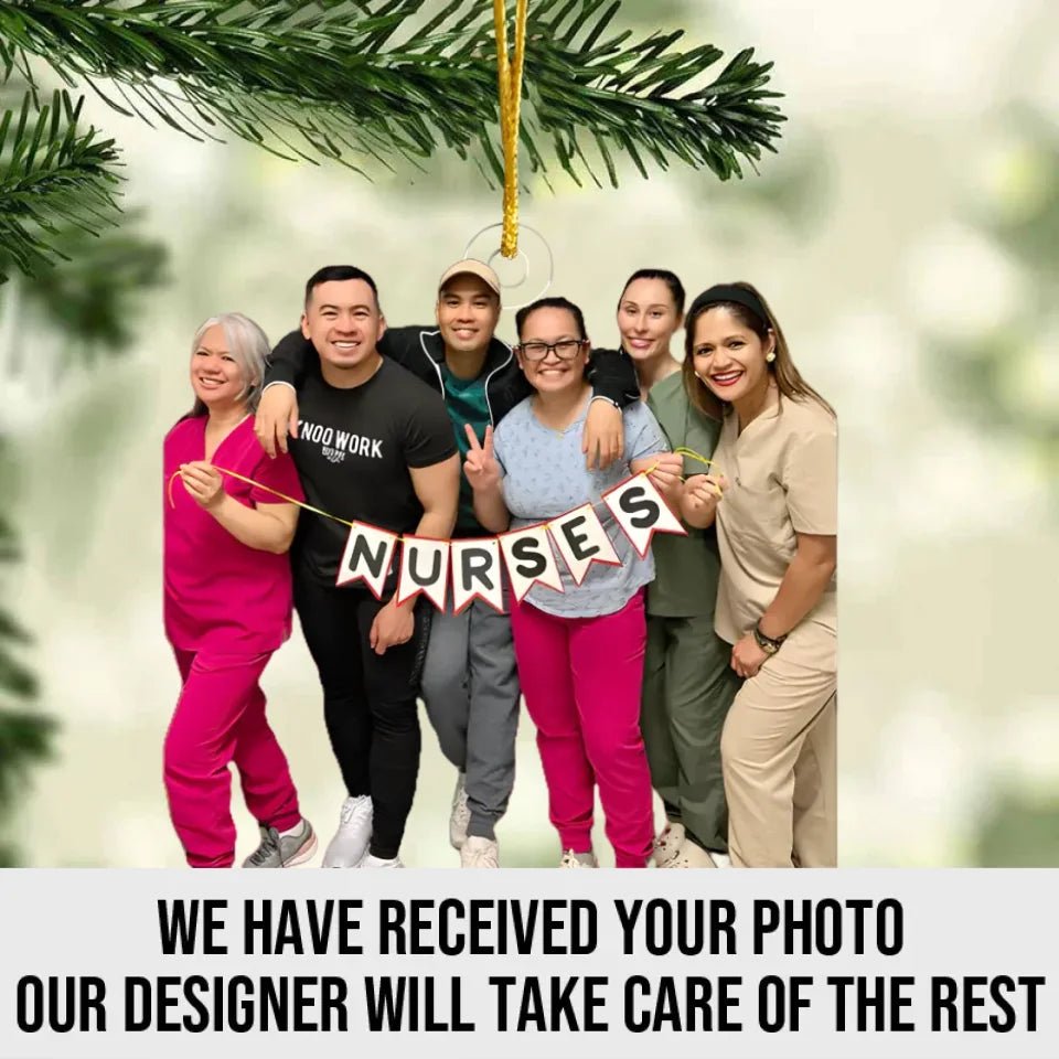 Heart Of Health - Personalized Photo Mica Ornament - Gift For Nurse 731716 - DiyGiftly