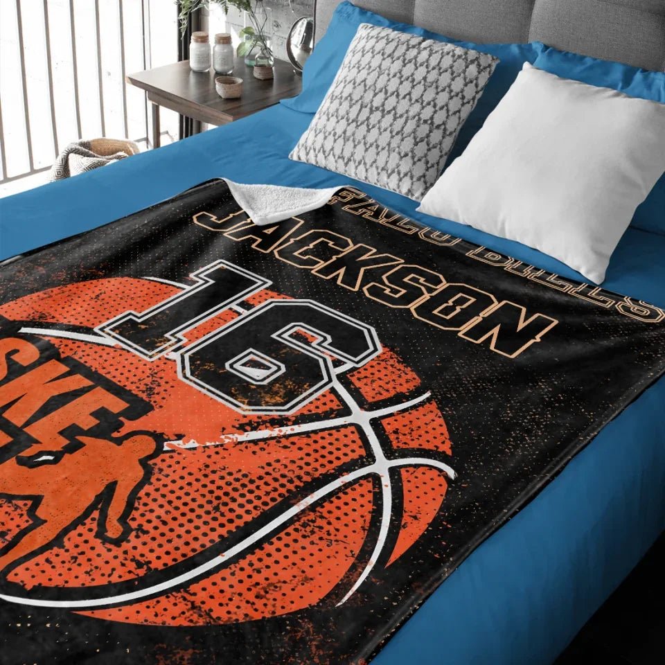 Hearts together, the ball is more powerful - personalized blanket 750634 - DiyGiftly