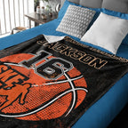 Hearts together, the ball is more powerful - personalized blanket 750634 - DiyGiftly