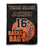 Hearts together, the ball is more powerful - personalized blanket 750634 - DiyGiftly