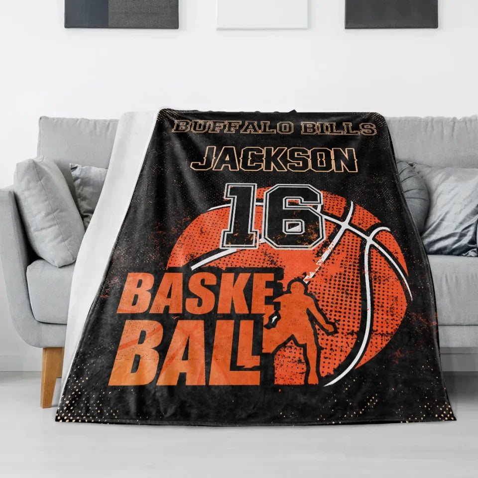 Hearts together, the ball is more powerful - personalized blanket 750634 - DiyGiftly