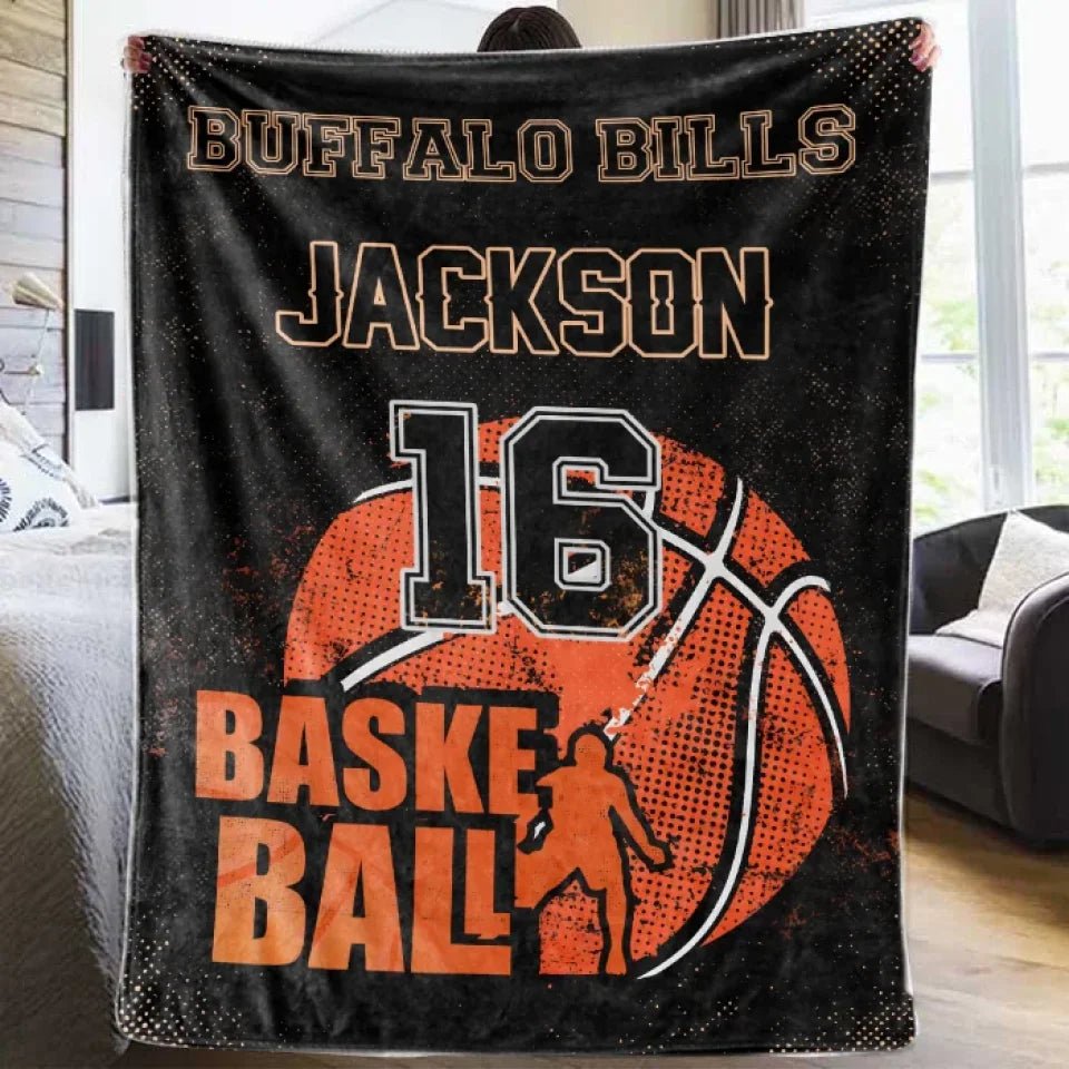 Hearts together, the ball is more powerful - personalized blanket 750634 - DiyGiftly