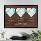 Hello Will You I Do Custom Map Print And Text Wood Background Canvas 736204 - 736207 - DiyGiftly