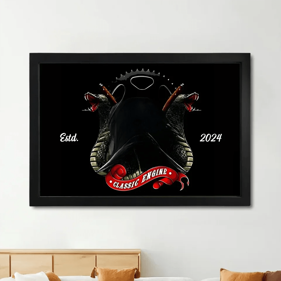 Helmet Of Biker - Personalized Poster or Canvas With Name and Year 746937 - 747663 - DiyGiftly
