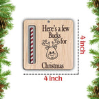 Here A Few Bucks For Christmas Money Holder Ornament Personalized Gift 689588 - DiyGiftly