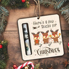 Here’s A Few Bucks For Christmas Wood Money Holder Ornament 689330 - DiyGiftly