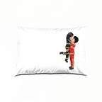 Hero Couple Kissing Half Flag Gifts by Occupation Firefighter, Nurse, Police Officer - Personalized Horizontal pillow 703473 - B - DiyGiftly